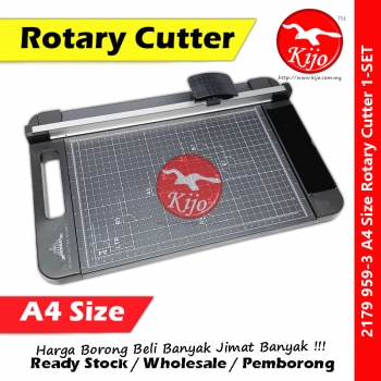 【A4】Jielisi Rotary Cutter 959-3 Trimmer Paper Cutter #3way #3Blade #Jielisi #2179 #959-3  #A4 #Rotary #Cutter #Trimmer