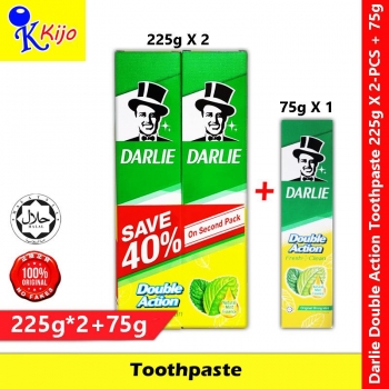 Darlie Toothpaste Double Action 225g X 2 + 75g Value Pack