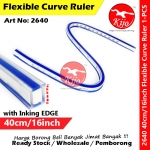 【40cm】 Flexible Curve Ruler with Inking EDGE Flexi Elastic Quilters Snake Ruler S-Ruler #2640 #40cm #16inch #蛇尺 #S尺