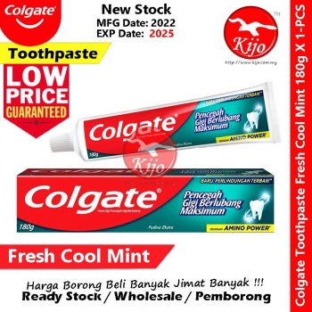 Colgate Toothpaste ~ Fresh Cool Mint ~ 180g ~ AMINO POWER #Colgate #Ubatgigi #高露洁 #牙膏 #180g #9690