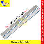 Kijo Stainless Steel Ruler 60cm 24inch Pembaris Besi #2347 #kijo #SteelRuler #铁尺 #StainlessSteelRuler #60cm #24inch