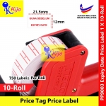 【10-Roll】 Price Tag Label Price Label For Price Labeller MX-5500 EXPIRY DATE 1 X 10-Roll #KOLA #MOTEX #GunaSebelum #9003 【10-Roll】 Price Tag Label Price Label For Price Labeller MX-5500 EXPIRY DATE 1 X 10-Roll #KOLA #MOTEX #GunaSebelum #9003