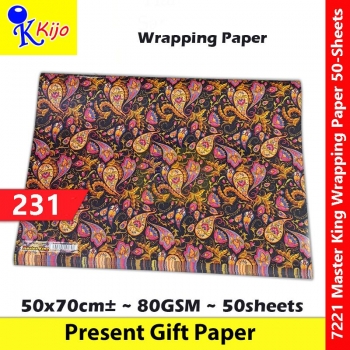 【50-Sheets】Present Gift Paper / Wrapping Paper / Kertas Hadiah / 礼物纸 #7221 #MasterKing #231
