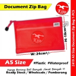 【A5】Waterproof Document Zip Bag #2419 #A5 #Zip #Document #Bag #Stationery #Zip #Bag #文件袋 #防水拉链文件袋