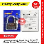 70mm Heavy Duty Security Lock Padlock / Solid Brass Stainless Steel Padlock #Brass #Solid #Padlock #Lock #2232 #70mm