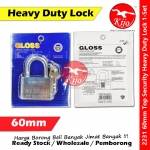 60mm Heavy Duty Security Lock Padlock / Solid Brass Stainless Steel Padlock #Brass #Solid #Padlock #Lock #2231 #60mm