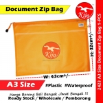 【A3】Waterproof Document Zip Bag #2423 #A3 #Zip #Document #Bag #Stationery #Zip #Bag #文件袋 #防水拉链文件袋