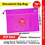【A3】Waterproof Document Zip Bag #2423 #A3 #Zip #Document #Bag #Stationery #Zip #Bag #文件袋 #防水拉链文件袋