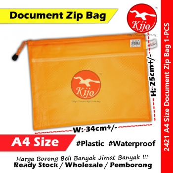 【A4】Waterproof Document Zip Bag #2421 #A4 #Zip #Document #Bag #Stationery #Zip #Bag #文件袋 #防水拉链文件袋 【A4】Waterproof Document Zip Bag #2421 #A4 #Zip #Document #Bag #Stationery #Zip #Bag #文件袋 #防水拉链文件袋