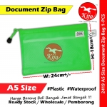 【A5】Waterproof Document Zip Bag #2419 #A5 #Zip #Document #Bag #Stationery #Zip #Bag #文件袋 #防水拉链文件袋