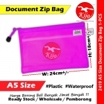【A5】Waterproof Document Zip Bag #2419 #A5 #Zip #Document #Bag #Stationery #Zip #Bag #文件袋 #防水拉链文件袋