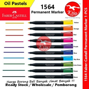 Faber-Castell Slim Permanent Marker Pen 1564 Fine Bullet Tip #Faber-Castell #1564 #Slim #Permanent #Marker #Pen #Fine