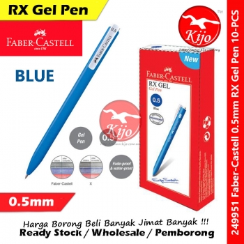 Faber-Castell 0.5mm RX Gel Ball Pen #Faber-Castell #RX #Gel #Pen #249951 #249999 #249921 #0.5mm