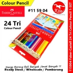 Faber-Castell Long 24 Tri Colour Pencils #115904 #Long #Faber-Castell #24 #Tri #Colour #Pencils