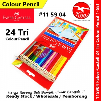 Faber-Castell Long 24 Tri Colour Pencils #115904 #Long #Faber-Castell #24 #Tri #Colour #Pencils