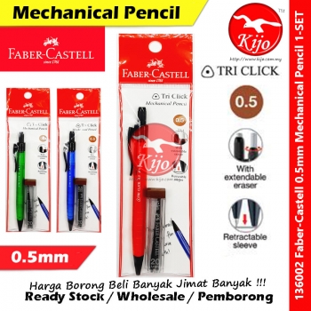 Faber-Castell Mechanical Pencil Tri Click SET #136002 #136003 #0.5mm #0.7mm #Faber-Castell #Tri-Click