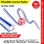【50cm】 Flexible Curve Ruler with Inking EDGE Flexi Elastic Quilters Snake Ruler S-Ruler #2650 #50cm #20inch #蛇尺 #S尺