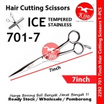 ICE Tempered Stainless Steel Hair Cutting Scissors #701-7 #ICE #2292 #7inch #Silver #Salon #Cutting #Hair #Scissors