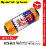KIJO 210/30 Nylon Fishing Twine 100g+/- Thailand #F2389 #Fishing #Twine #Yarn #Tali #Nylon #Durian #Benang #Ikan #飞鱼线