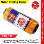 KIJO 210/30 Nylon Fishing Twine 100g+/- Thailand #F2389 #Fishing #Twine #Yarn #Tali #Nylon #Durian #Benang #Ikan #飞鱼线