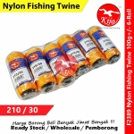 KIJO 210/30 Nylon Fishing Twine 100g+/- Thailand #F2389 #Fishing #Twine #Yarn #Tali #Nylon #Durian #Benang #Ikan #飞鱼线