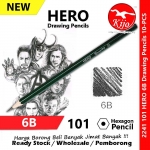 【6B】Hero 101 Drawing Pencils 英雄牌绘图铅笔 Pensil Lukisan #HERO #101 #Drawing #Pencil #2241 #6B