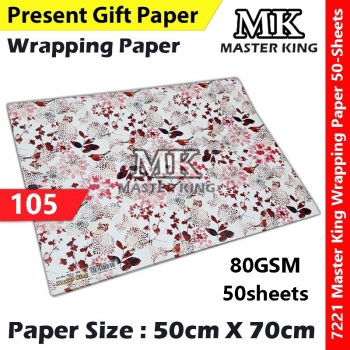 【50-Sheets】Present Gift Paper / Wrapping Paper / Kertas Hadiah / 礼物纸 #7221 #MasterKing #105