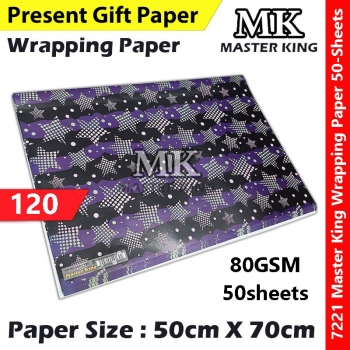 【50-Sheets】Present Gift Paper / Wrapping Paper / Kertas Hadiah / 礼物纸 #7221 #MasterKing #120