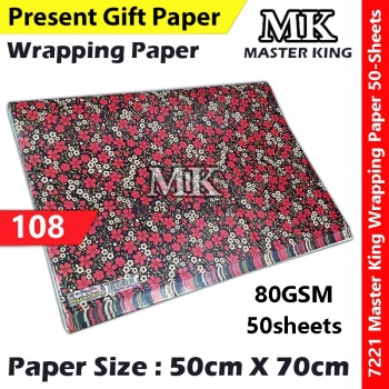 【50-Sheets】Present Gift Paper / Wrapping Paper / Kertas Hadiah / 礼物纸 #7221 #MasterKing #108