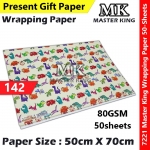 【50-Sheets】Present Gift Paper / Wrapping Paper / Kertas Hadiah / 礼物纸 #7221 #MasterKing #142