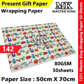 【50-Sheets】Present Gift Paper / Wrapping Paper / Kertas Hadiah / 礼物纸 #7221 #MasterKing #142