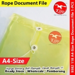 KIJO A4 Size Envelope File / Rope Document File / Fail Tali / Transparent Waterproof Pocket File #A4透明信封文件袋 #绳子文件袋 #9382 KIJO A4 Size Envelope File / Rope Document File / Fail Tali / Transparent Waterproof Pocket File #A4透明信封文件袋 #绳子文件袋 #9382