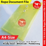 KIJO A4 Size Envelope File / Rope Document File / Fail Tali / Transparent Waterproof Pocket File #A4透明信封文件袋 #绳子文件袋 #9382 KIJO A4 Size Envelope File / Rope Document File / Fail Tali / Transparent Waterproof Pocket File #A4透明信封文件袋 #绳子文件袋 #9382