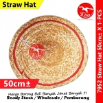 50cm± Straw Hat X 1-PCS #KIJO #7952 #Straw #Farmer #Gardening #Topi #Kebun #Hat #劳工草帽 #草帽 #防晒帽子