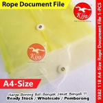 KIJO A4 Size Envelope File / Rope Document File / Fail Tali / Transparent Waterproof Pocket File #A4透明信封文件袋 #绳子文件袋 #9382 KIJO A4 Size Envelope File / Rope Document File / Fail Tali / Transparent Waterproof Pocket File #A4透明信封文件袋 #绳子文件袋 #9382