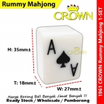 CROWN White 4-Player White Rummy Mahjong #Poker #PlayingCard #Rummy #Mahjong #扑克麻将 #1961 #White #Crown