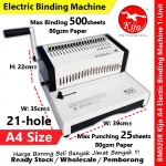 【Auto Electric】Premium Heavy Duty Comb Binding Machine German Quality #BM0208 #Electric #Binding #Machine #A4 #21hole
