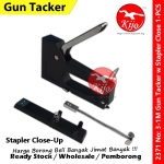 Gun Tacker with Staples Close-UP 2in1 Stapler Guntacker 3-1M 24/6 1208F 24/8 #Stapler #GunTacker #订枪机 #2371 #Gun #Tacker