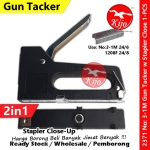 Gun Tacker with Staples Close-UP 2in1 Stapler Guntacker 3-1M 24/6 1208F 24/8 #Stapler #GunTacker #订枪机 #2371 #Gun #Tacker