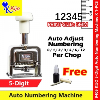 KIJO 5-Digit Auto Numbering Machine #9405