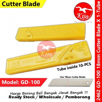 【Big】18mm Cutter Blade Heavy Duty Big Cutter Blade 1Tube=10-PCS #Cutter #Blade #Utility #Knife #18mm #2462 #GD-100