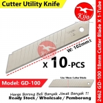 【Big】18mm Cutter Blade Heavy Duty Big Cutter Blade 1Tube=10-PCS #Cutter #Blade #Utility #Knife #18mm #2462 #GD-100