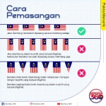 Jalur Gemilang Malaysia Flag Line Banting Bendera Malaysia Panjang 5meter #马来西亚国旗串