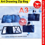 A3 Art Drawing Zip Bag / Art Portfolio Case Carry Hand Bag / Art Drawing Zip Bag with Carry #BG6001 #A3 #Drawing