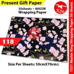 【50-Sheets】Present Gift Paper / Wrapping Paper / Kertas Hadiah / 礼物纸 #7221 #MasterKing #118