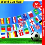 【Small Flag】2022 FIFA World Cup 32 National Country Flag Hanging Flatline Qatar 2022 World Cup #1870