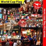 【Big Flag】2022 FIFA World Cup 32 National Country Flag Hanging Flatline Qatar 2022 World Cup #1871