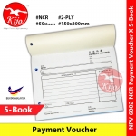 【5-Book】 NCR Payment Voucher 2x50sheets 150x200mm #NPV #6802 #NCR #Payment #Voucher #支出传票