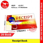 【20-Book】 NCR Receipt Book 2ply X 25sheets 178x92mm #NCR #Resit #Book #收据簿 #SRN350 #BukuResit