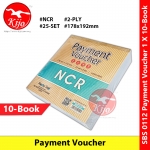 【10-Book】 NCR Payment Voucher 178x192mm 25setX2ply Carbonless #支出传票 #SBS0112 #SBS #0112 #PaymentVoucher #NCR